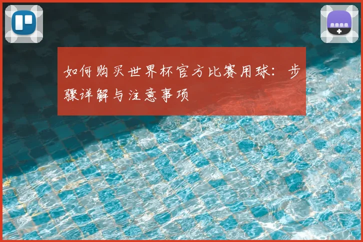 如何购买世界杯官方比赛用球:步骤详解与注意事项